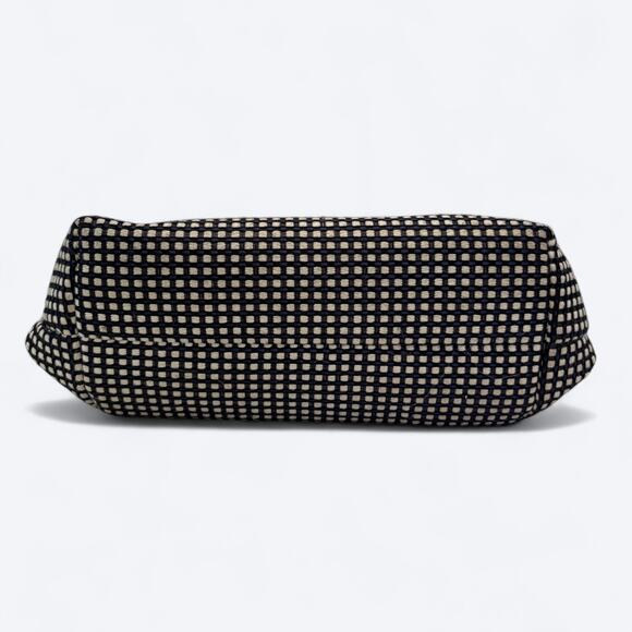 Fossil Woven Black/White Key Crossbody Hand Bag Minimalist Business Careerwear - Picture 8 of 11